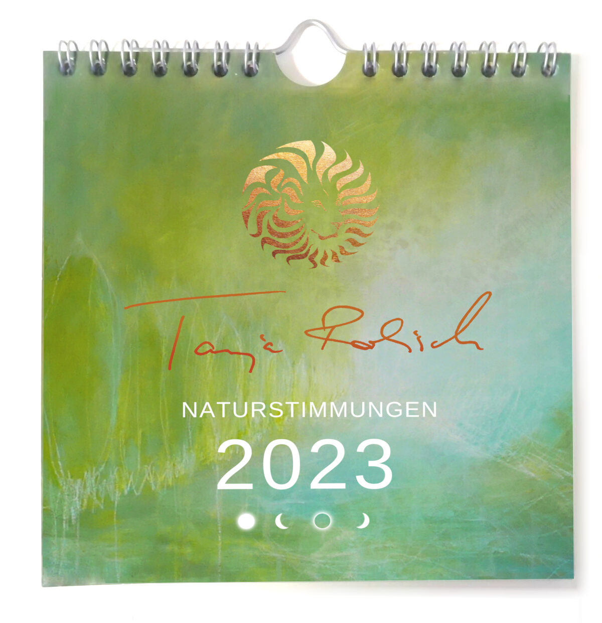 Kalender mit Mondphasen 2023 Kunstdruck Kalenderblatt Dez23