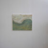 Die Transparenz von Wasser über Sand. Sand der von Wasser bewegt eine Form annimmt. Acryl, Sand, Lack, auf Leinwand 50x60 cm
