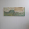 Die Transparenz von Wasser über Sand. Sand der von Wasser bewegt eine Form annimmt. Acryl, Sand, Lack, auf Leinwand 50x60 cm Acryl Sand, Lack, auf Leinwand 50x60 cm