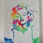 Artnight Motive kaufen Marilyn Monroe im Aquarellstil 2