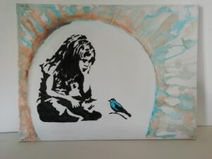 Artnight Motive kaufen Banksy, Girl with bird
